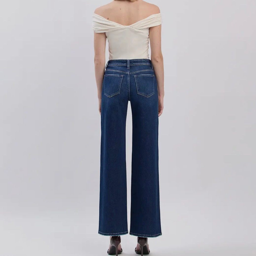 Darcy Dark Wash Wide Leg