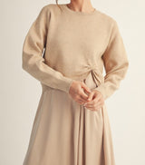 Champagne Soft Knit Textured Sweater Top