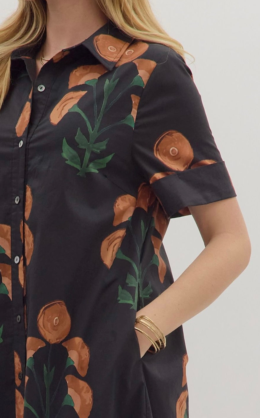 Clara Floral Print Midi Dress