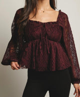 Victoria Lace Sweetheart Blouse