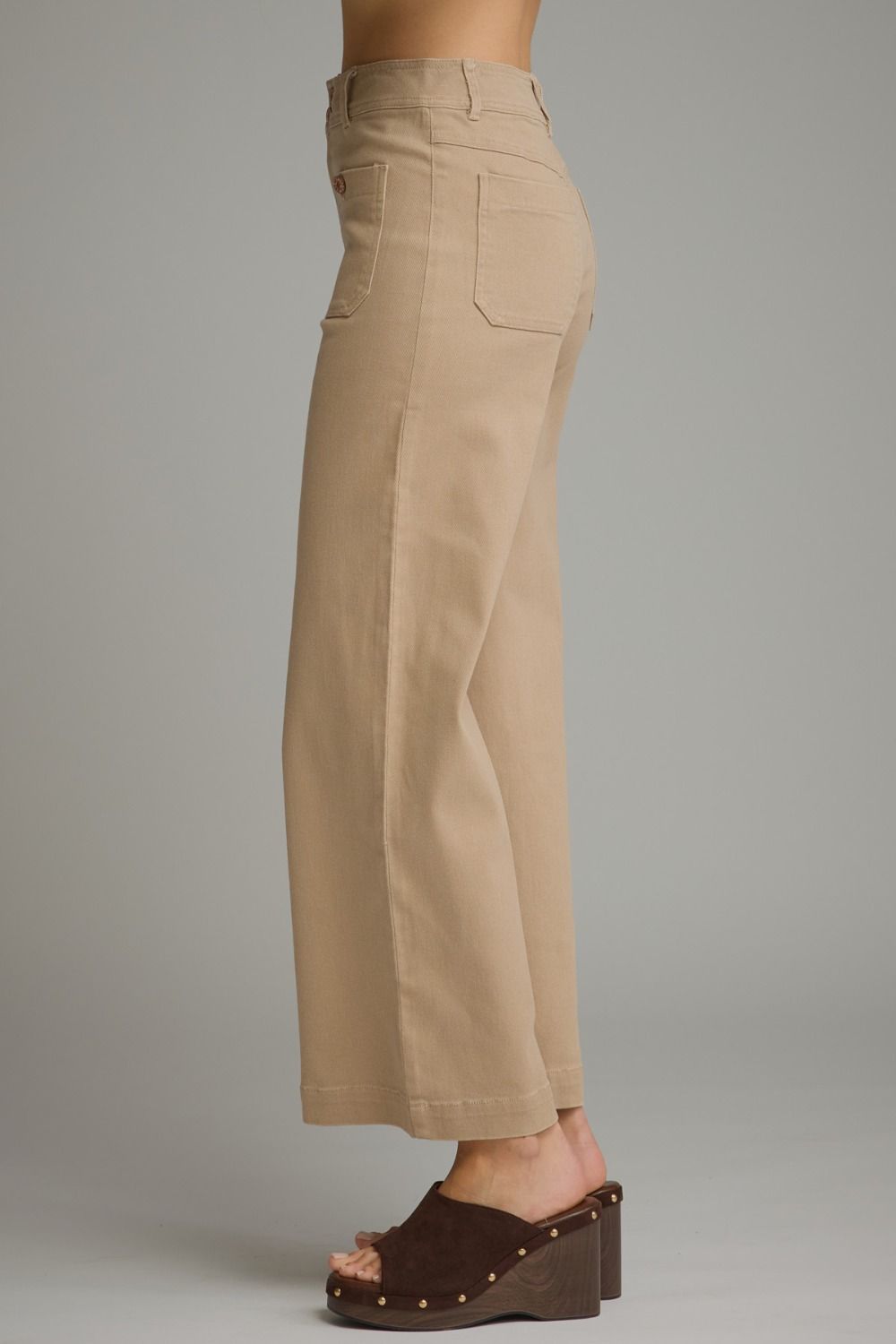 Grace Solid Camel Wide Leg Pant