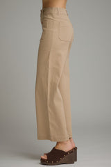 Grace Solid Camel Wide Leg Pant