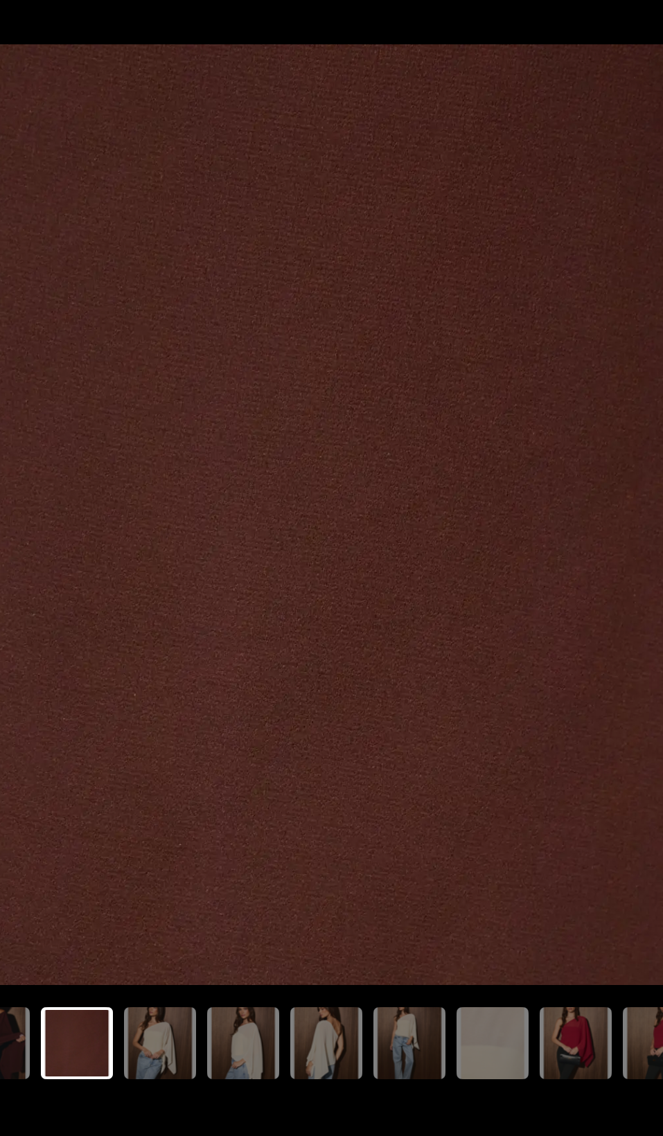 Alex Asymmetric Brown Chiffon Cape