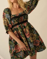Stevan Floral Jacquard Dress