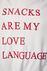"Snacks" Love Sweatshirt