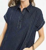 Kenzi Pinstripe Mini Dress
