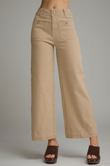 Grace Solid Camel Wide Leg Pant