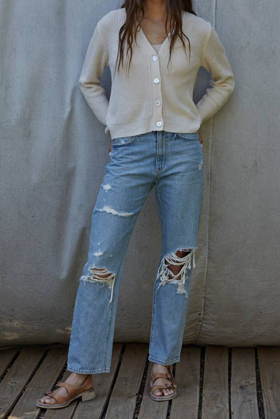 Beau V Neck Ling Sleeve Cardigan