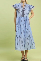 Hadley Floral Tiered Midi Dress