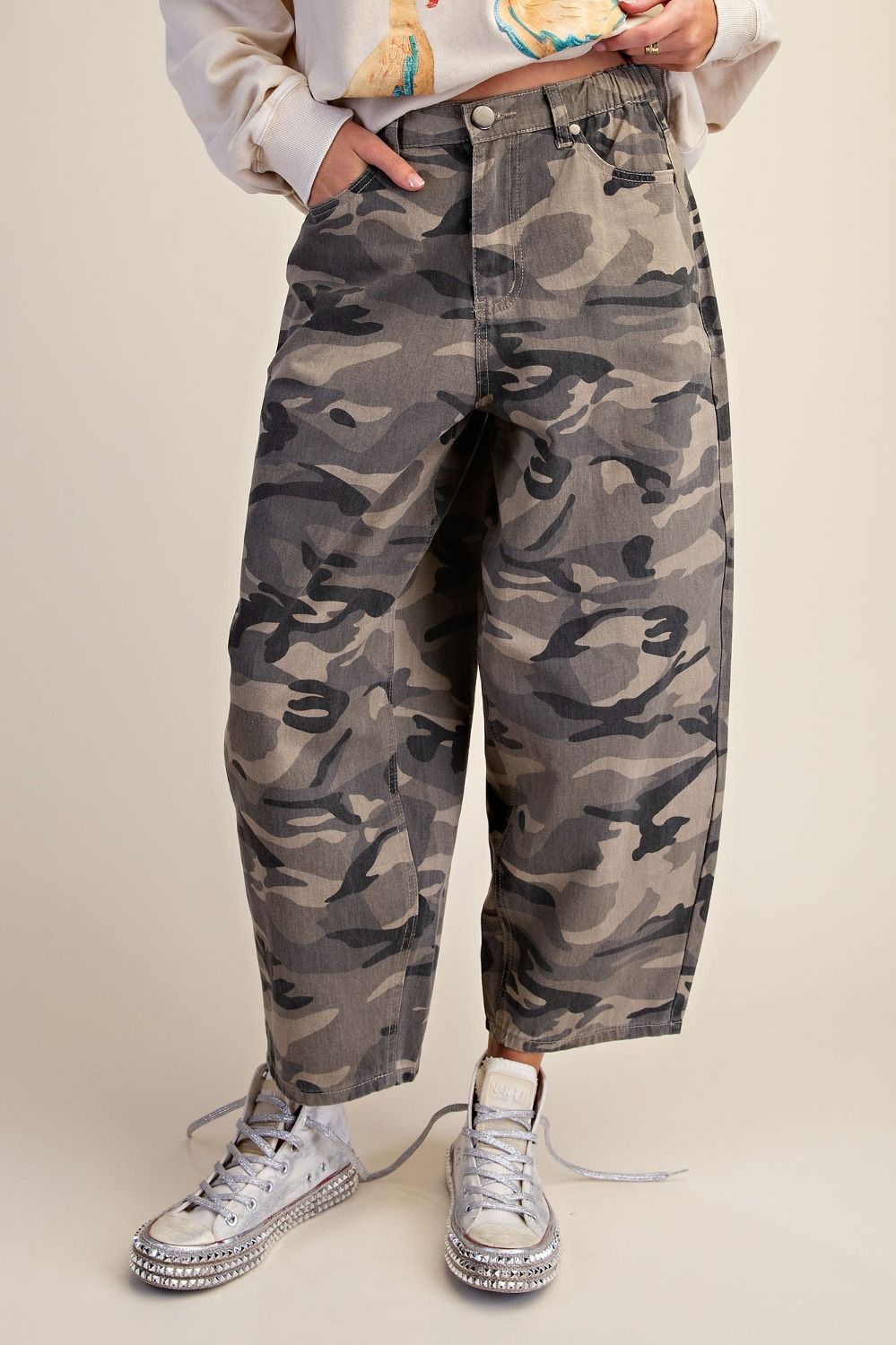 Joey Camouflage Print Pant