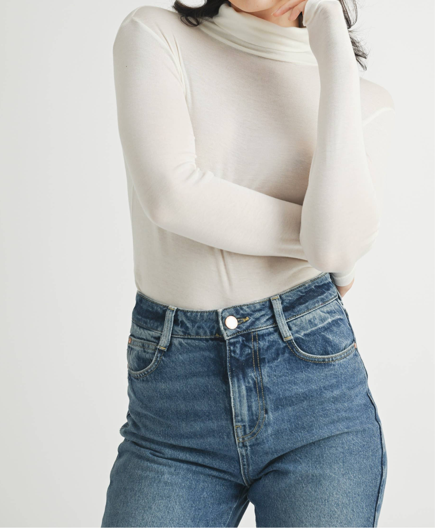 Betsy Basic Soft Turtleneck Top