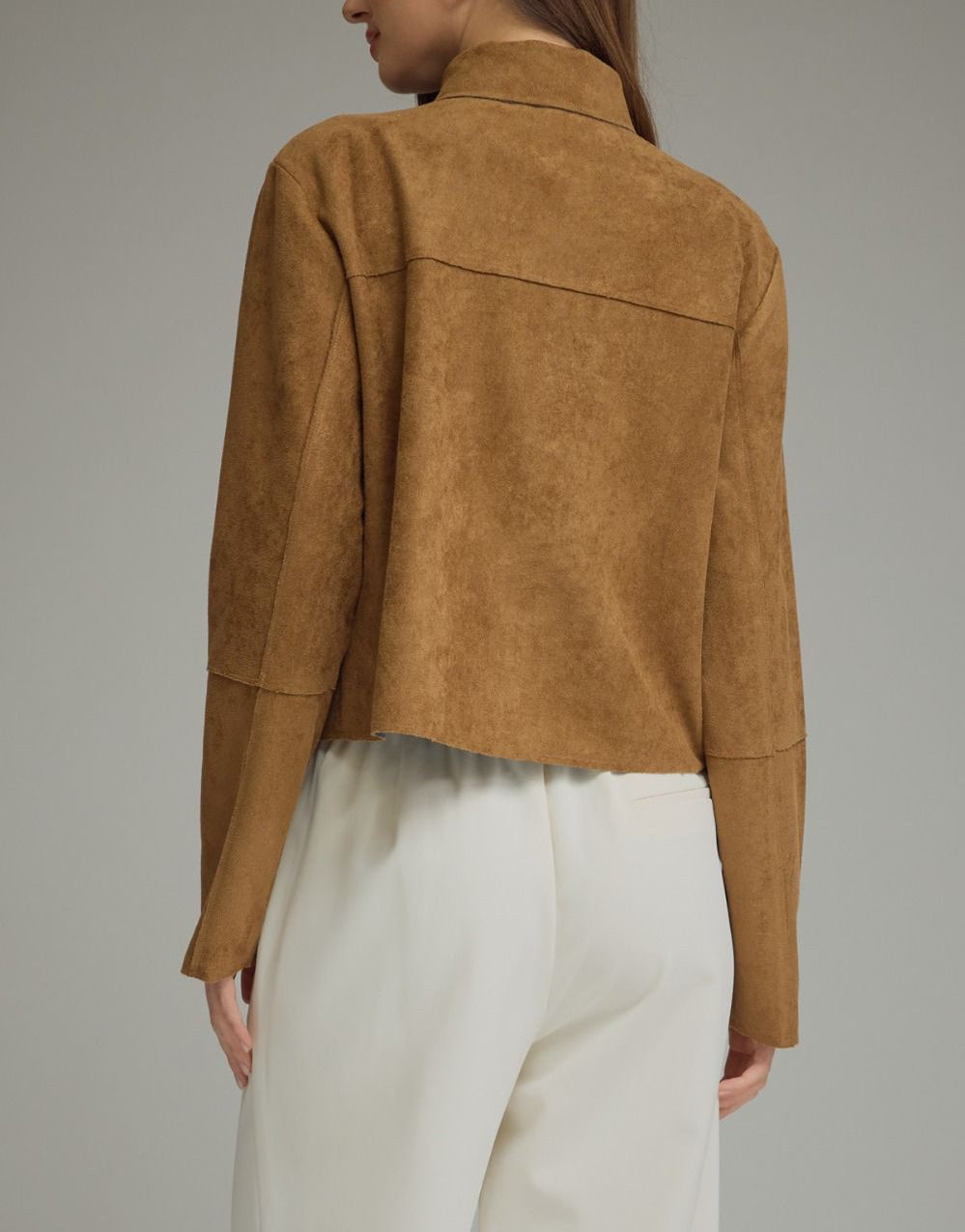 Ginger Brown Cropped Jacket