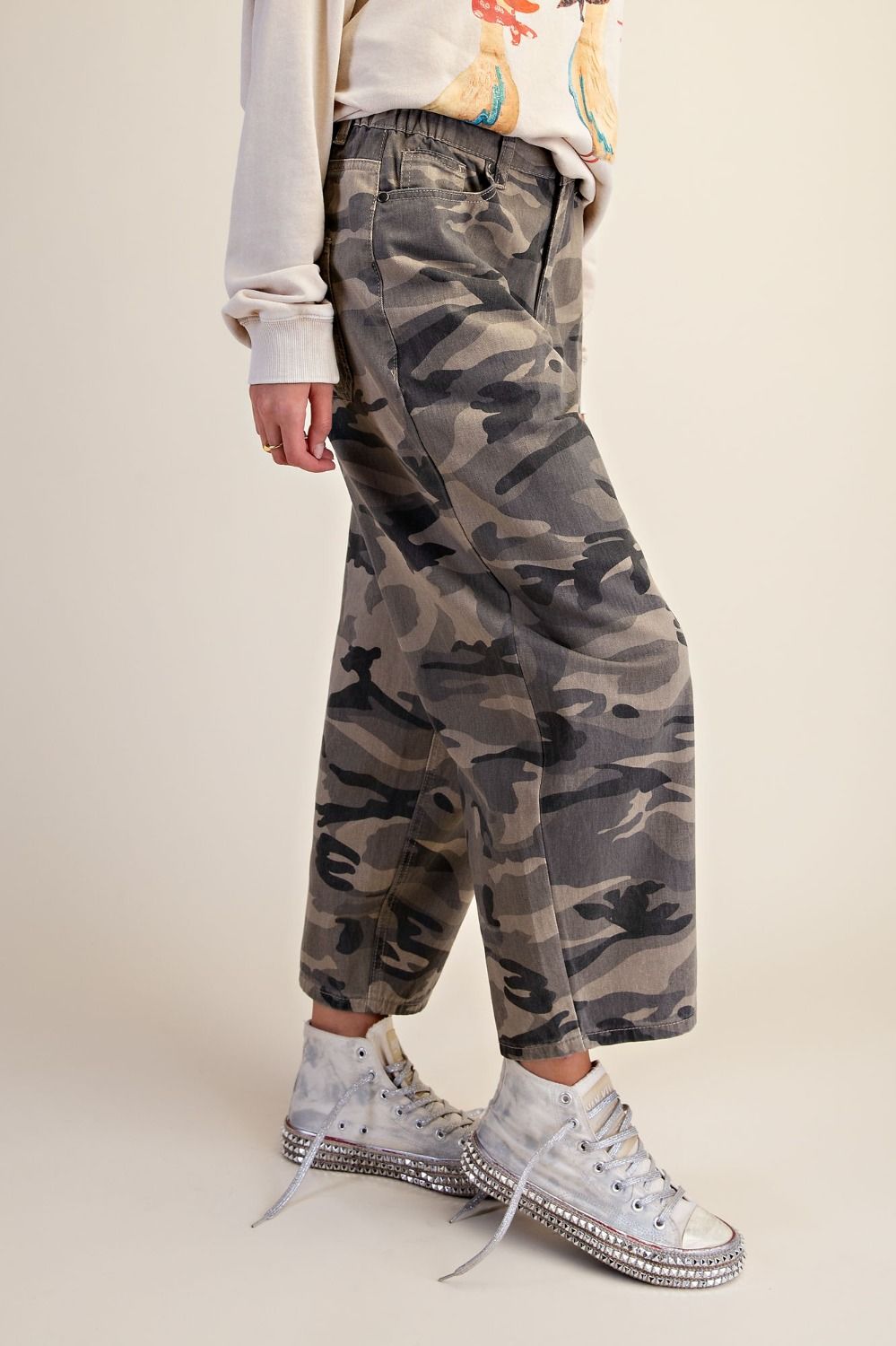 Joey Camouflage Print Pant