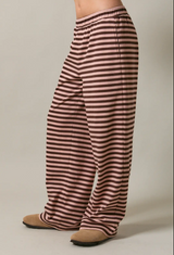 Kabee Pink & Brown Sweatpants