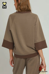 Abby Coco Brown Cloudknit Top