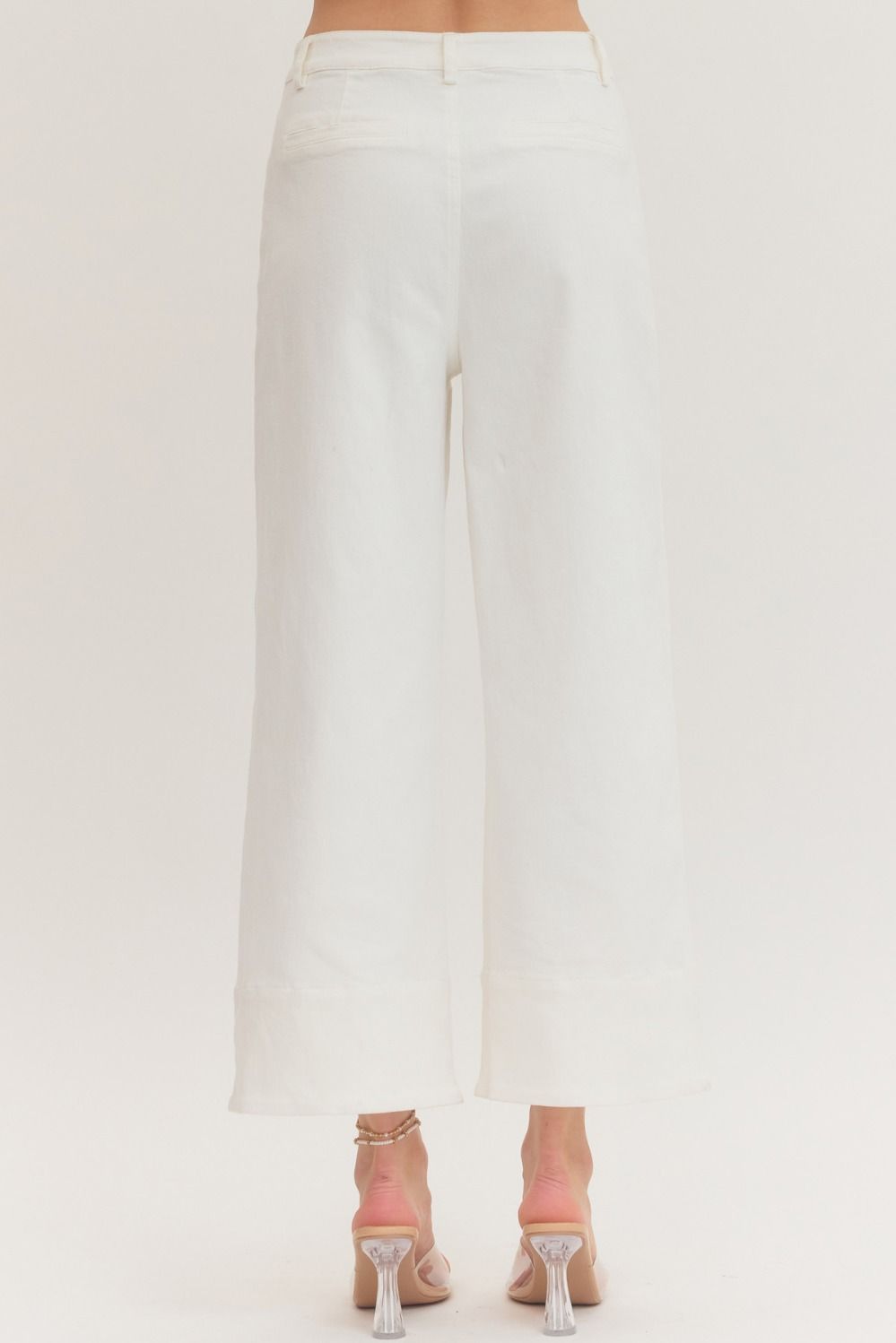 Rickie Wide Leg Pant With Horsebit Detail