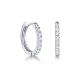Sahira Gold&Silver Pave Huggies