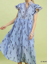 Hadley Floral Tiered Midi Dress