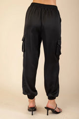 Amanda Satin Jogger Pants