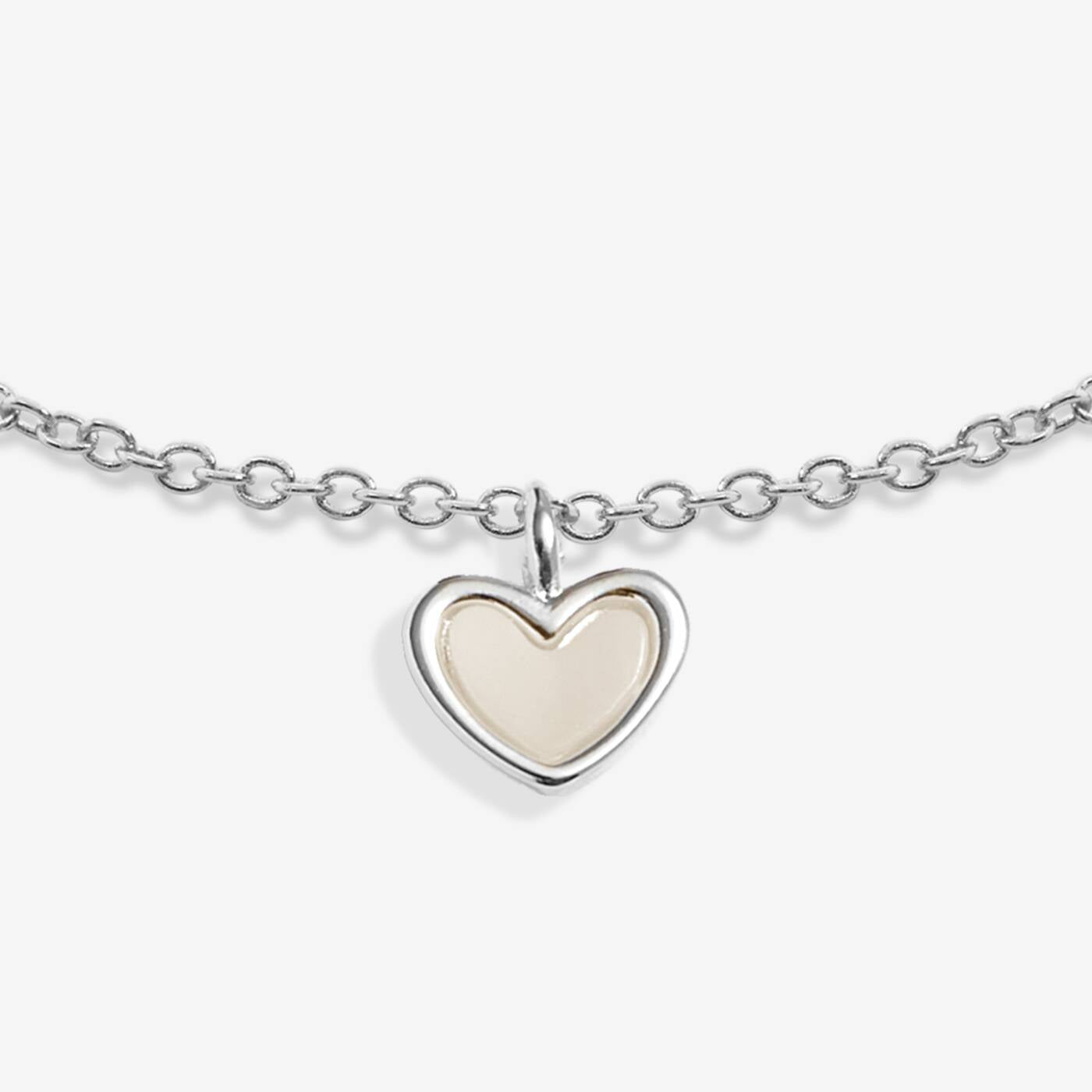 A Littles & Co Mother Of Pearl Heart Bracelet