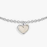 A Littles & Co Mother Of Pearl Heart Bracelet