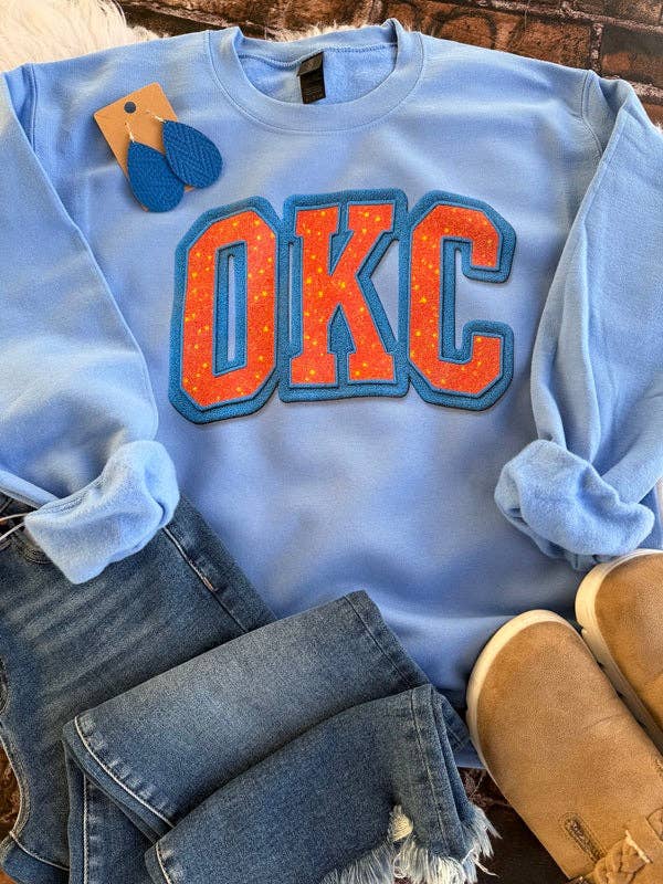 Game Day OKC Glitter Sweatshirt