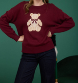 Cranberry Teddy Pullover Sweater