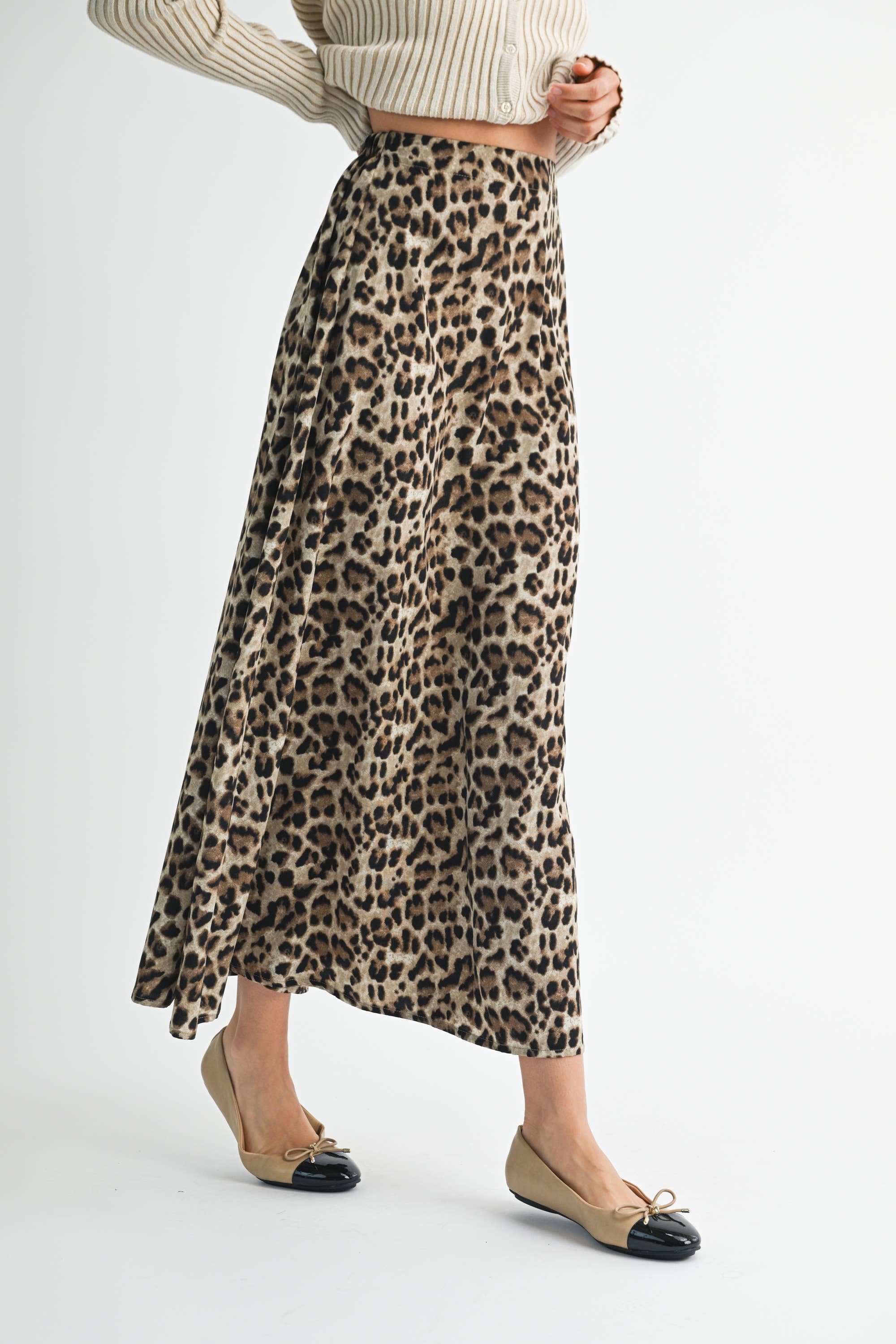 Venice Leopard Maxi Skirt