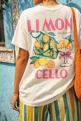 Limoncello Front and Back Print T-Shirt