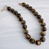 Bold Sphere Bead Necklace – Polished Statement Strand