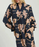 Maxine V-Necklace Print Dress