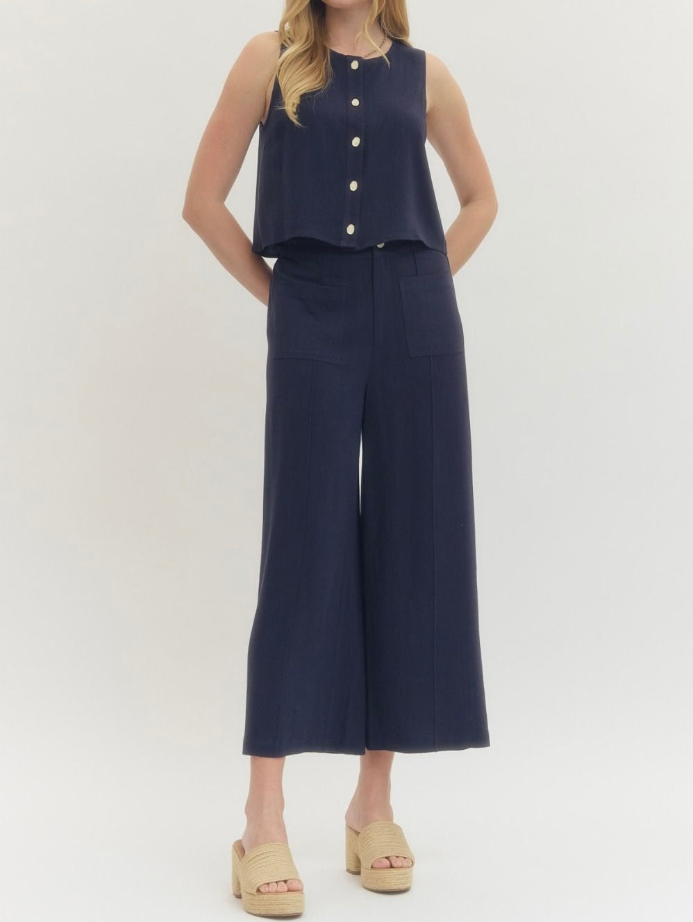 Kaylyn Woven Sleeveless Top
