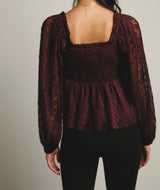 Victoria Lace Sweetheart Blouse