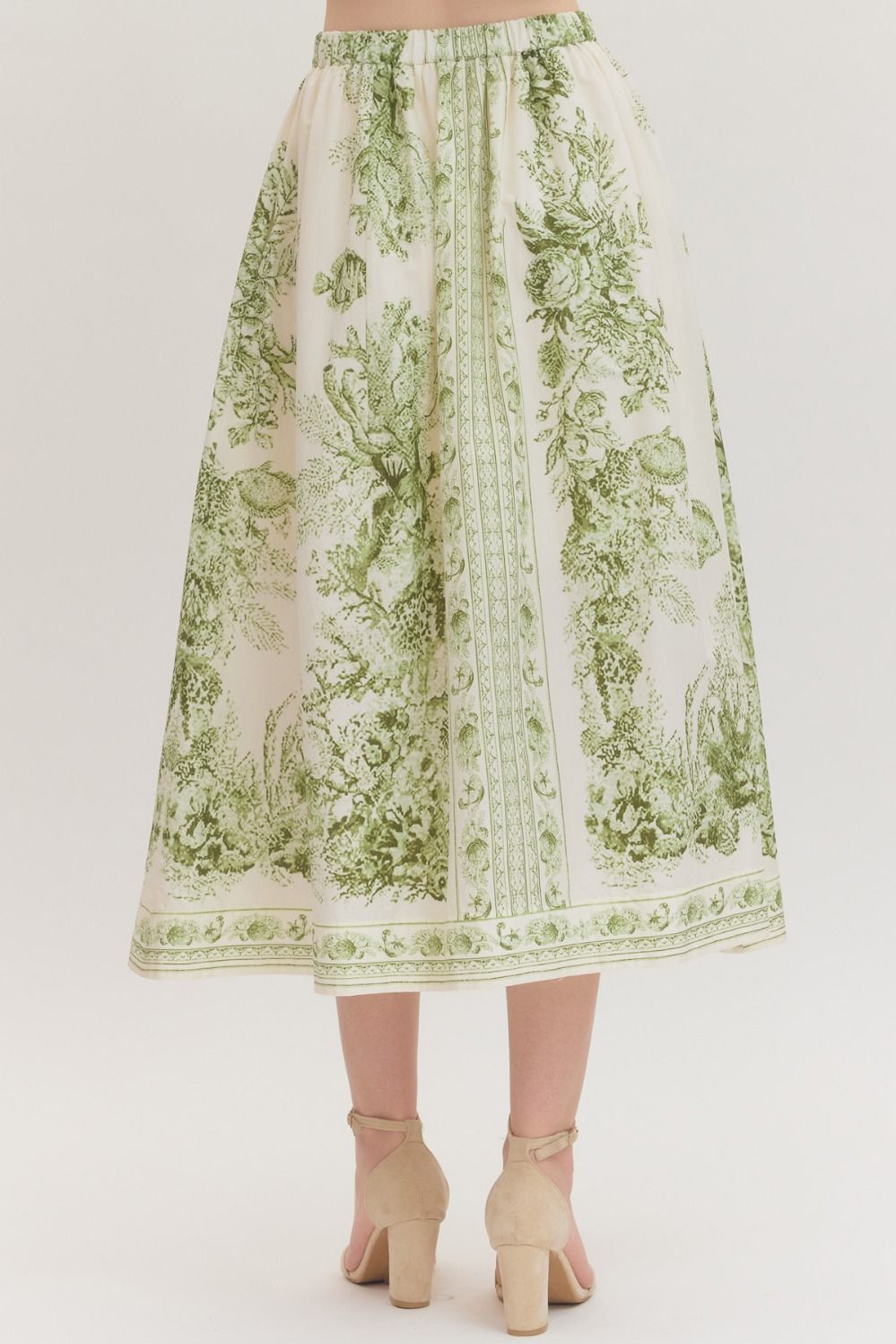 Dori Print Midi Skirt