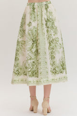 Dori Print Midi Skirt
