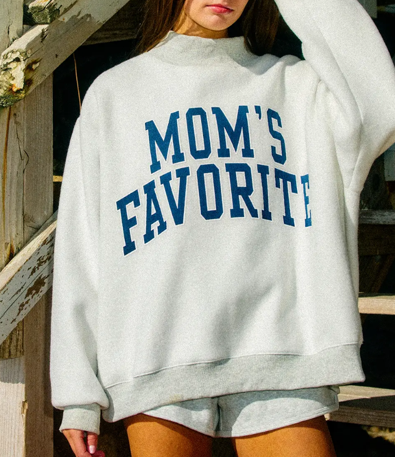 Dad & Mom Favorite Mock Neck Sweatshirt