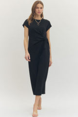 Jennie Wrap Side Tie Dress