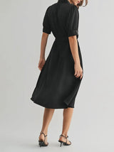 Lauren Satin Tie Waist Dress