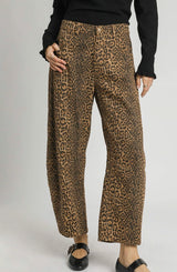 Keri Leopard Print Wide Leg Pant