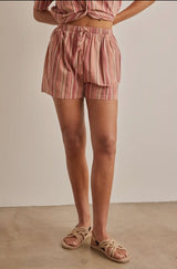 Baked Clay Stripe Shorts