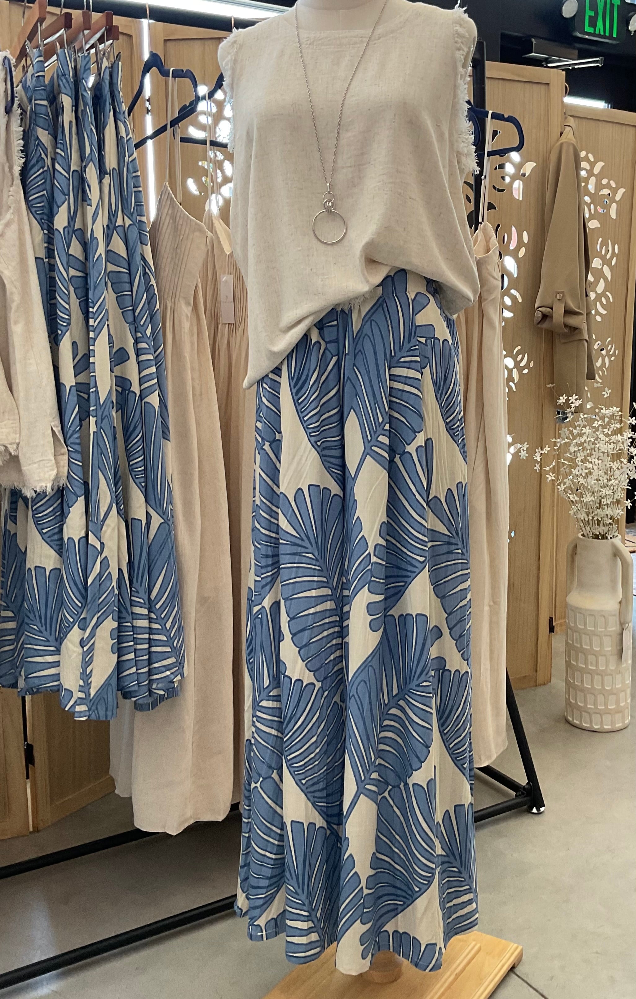 Blue Palms Wide Leg Pant