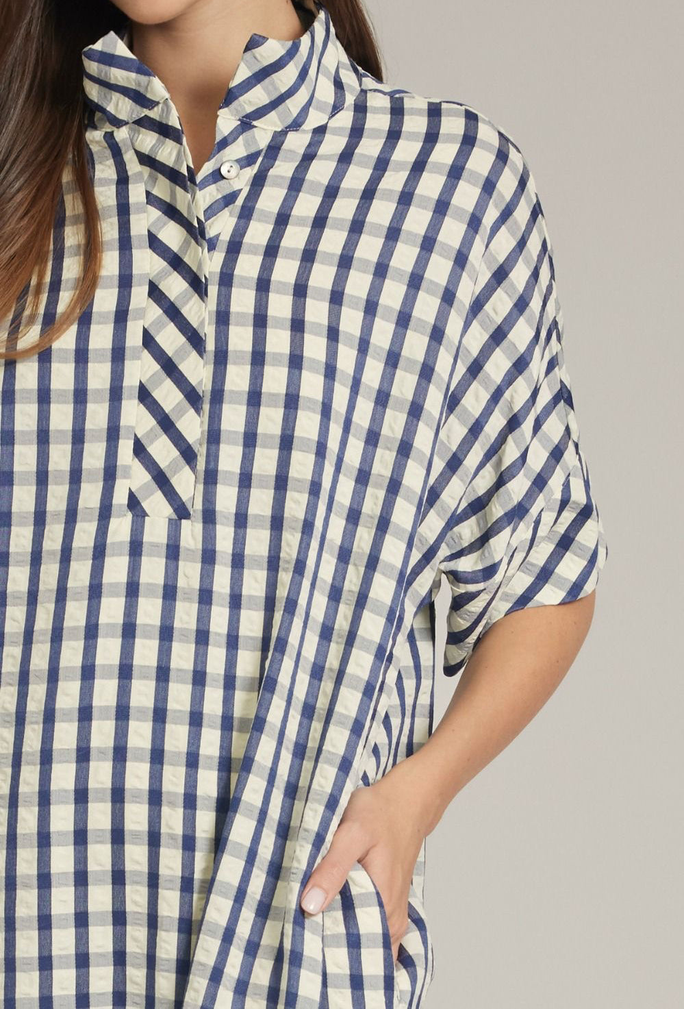 Emily Gingham Midi Dress