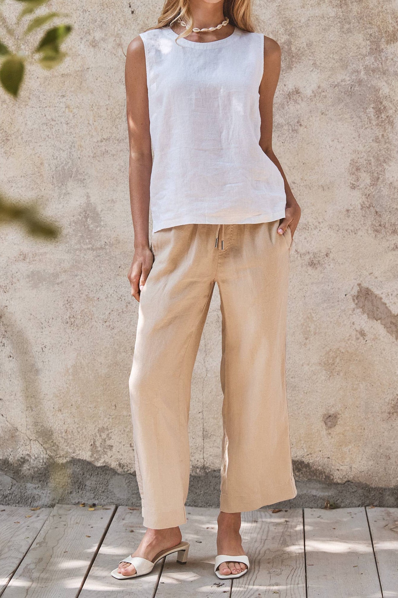Molly Linen Sleeveless Top