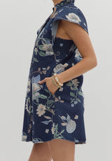 Meadow Denim Floral Dress