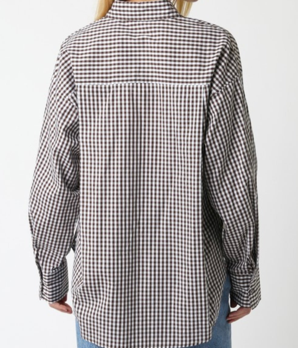 Coco Brown Checkered Shirt