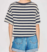 Hannah Navy Stripe Top