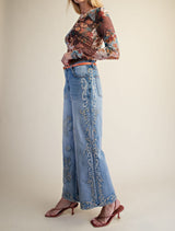 Grayson Embroidered Detail Jeans