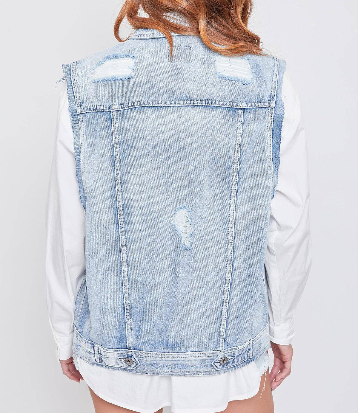 Beau Boyfriend Fit Denim Vest