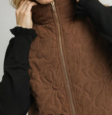 Aris Quilted Floral Vest