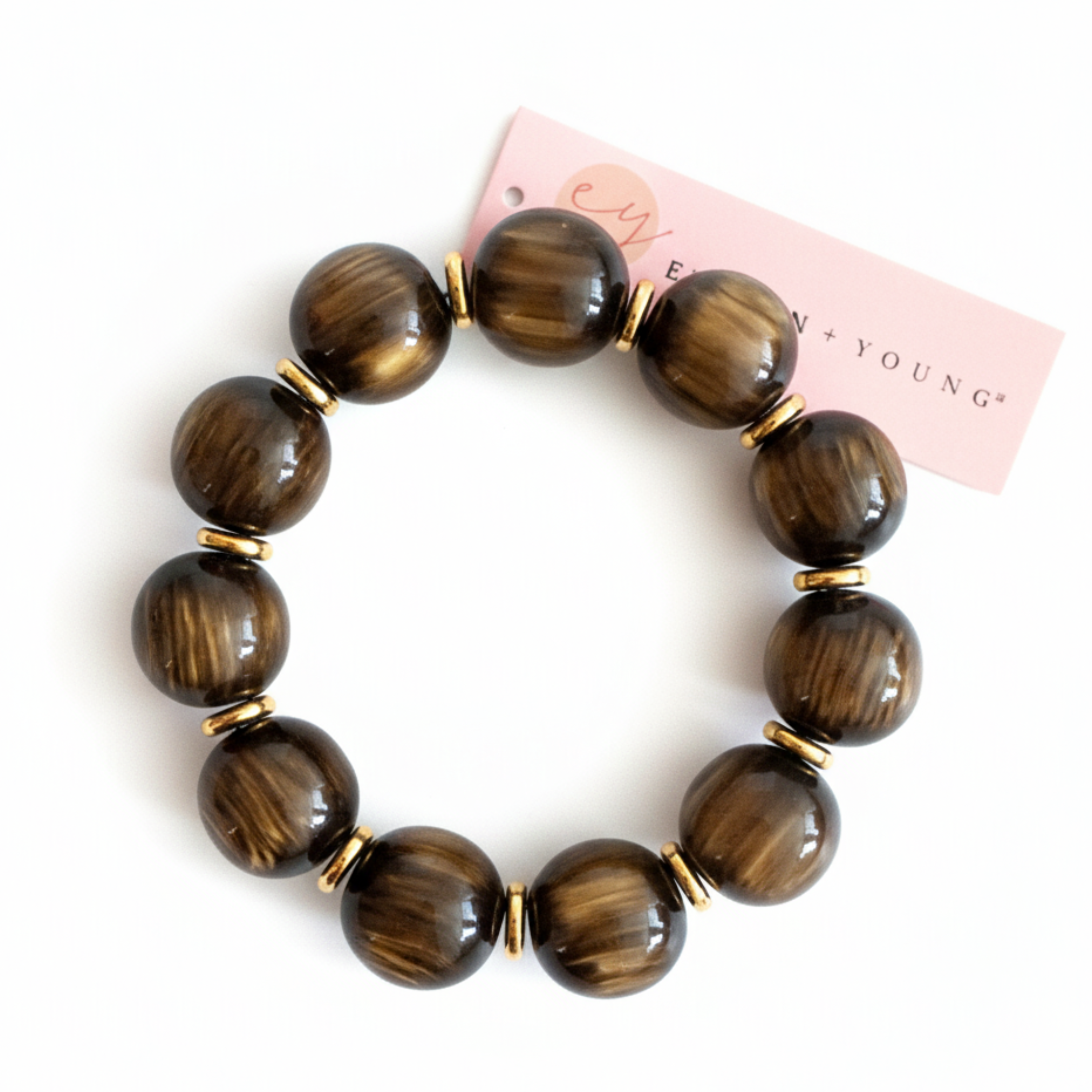 Bold Sphere Stretch Bracelet – Polished Round Bead Design